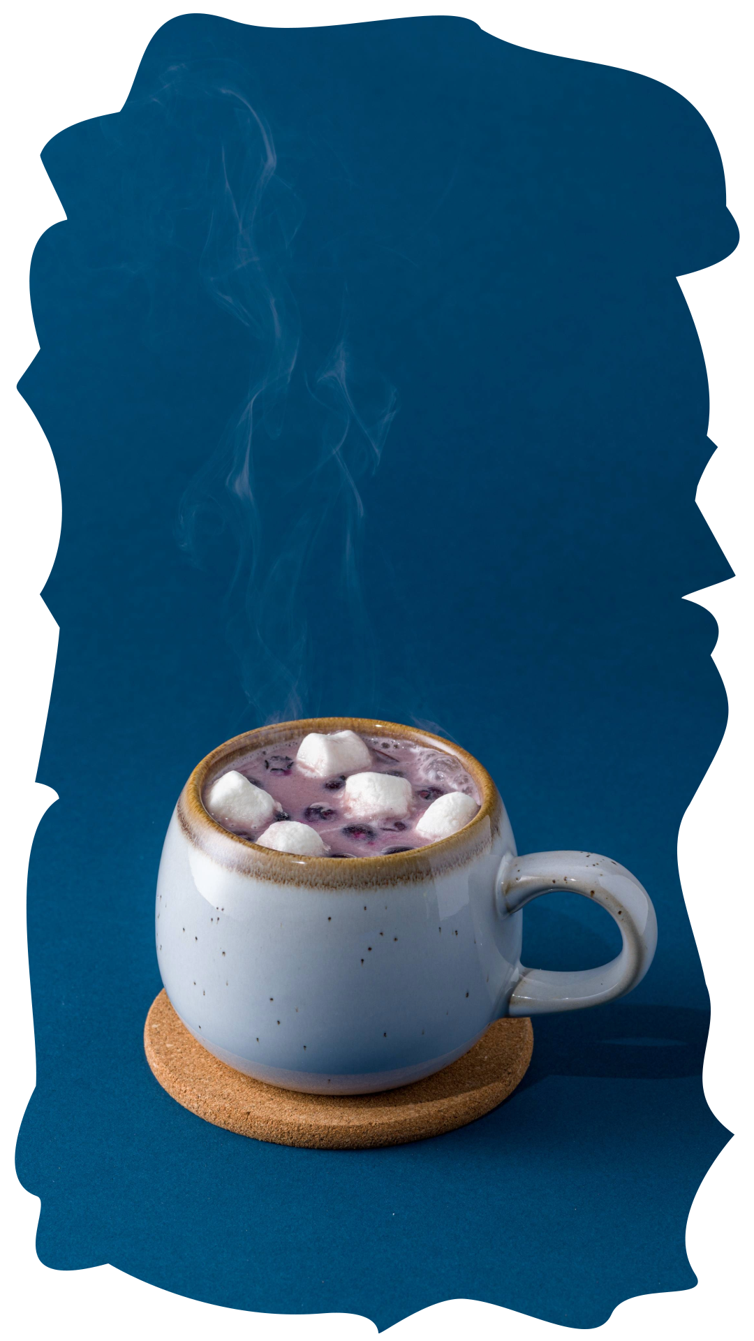 Blueberry White Hot Chocolate