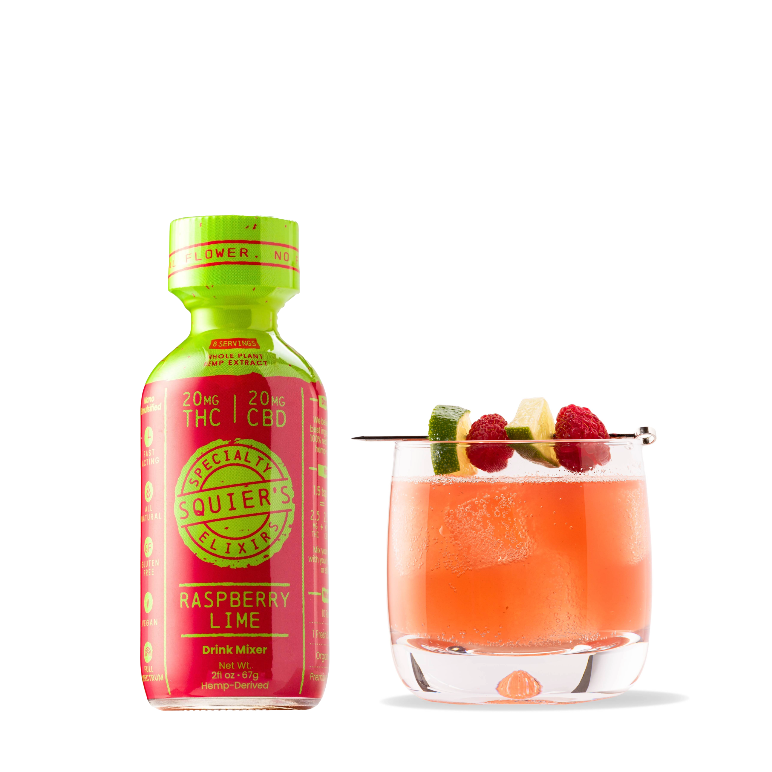 Raspberry Lime THC Drink Mixer