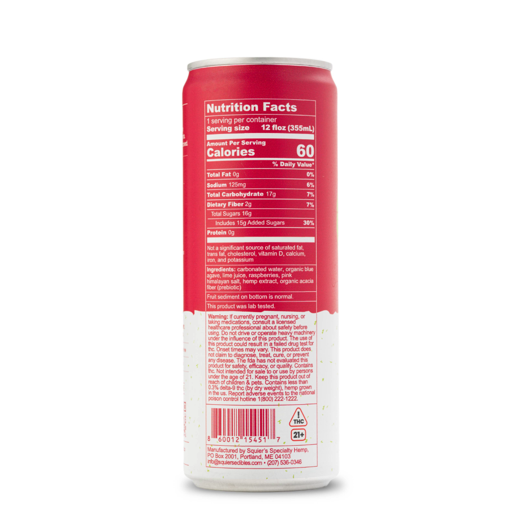 Raspberry Lime THC Seltzer