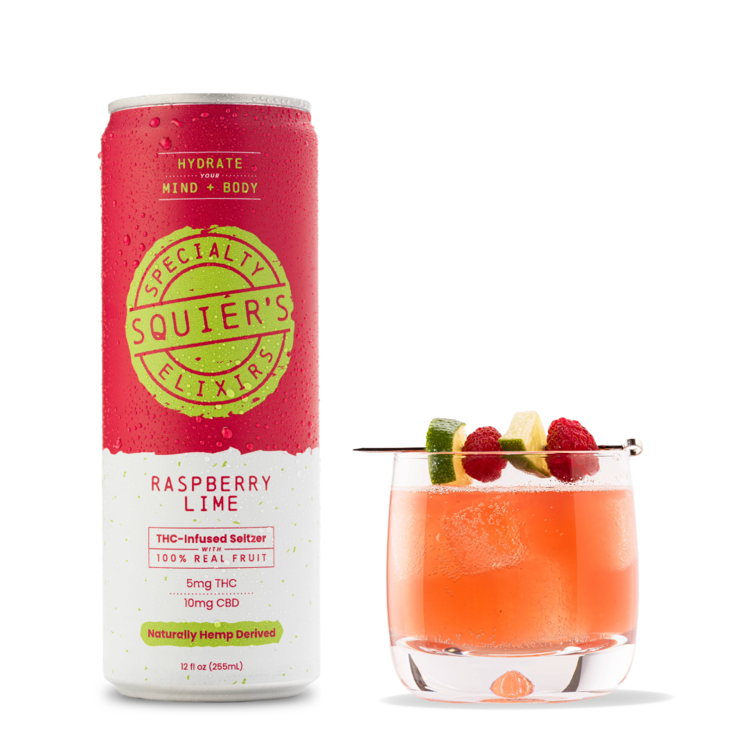 Raspberry Lime THC Seltzer