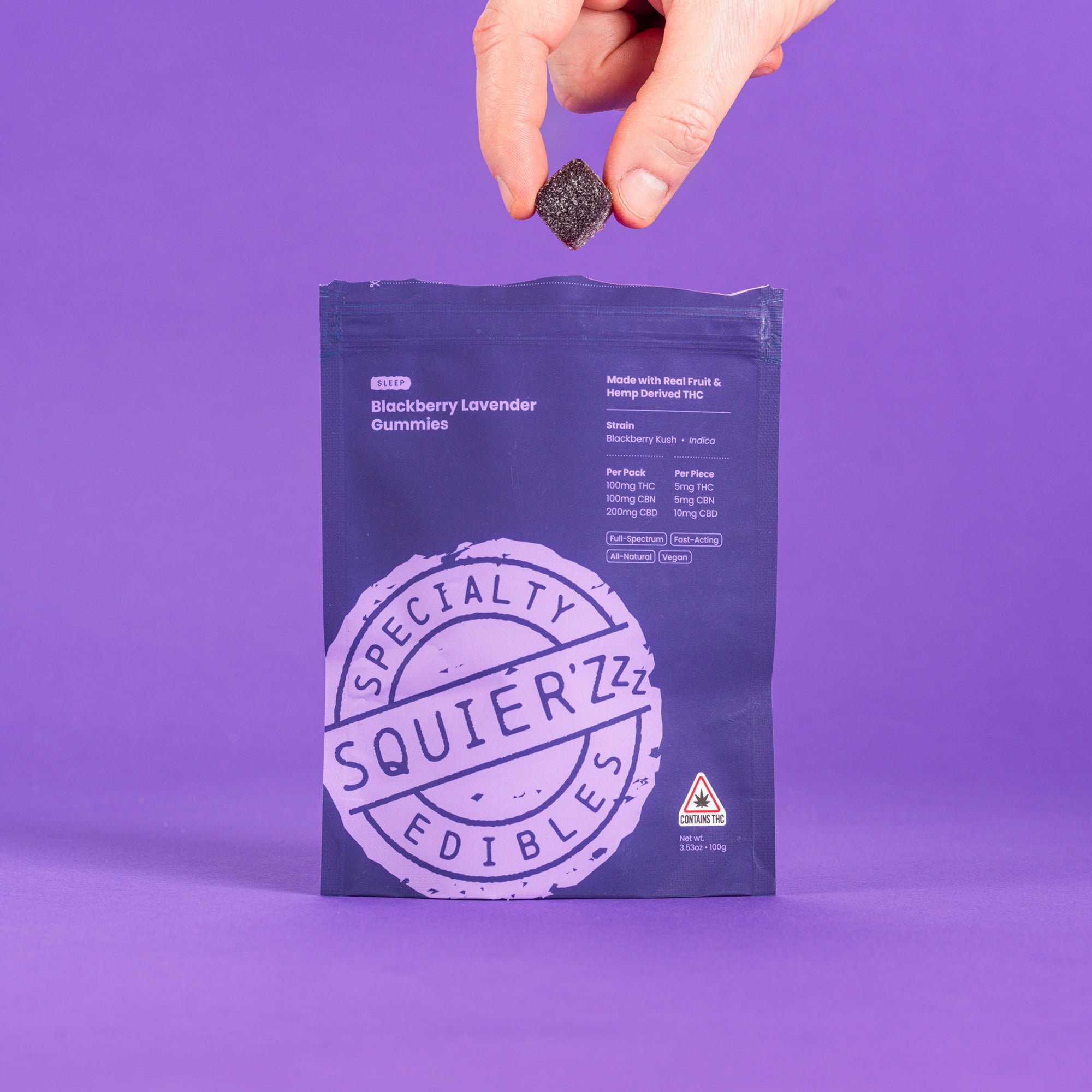 400mg Blackberry Lavender Gummies - Sleep