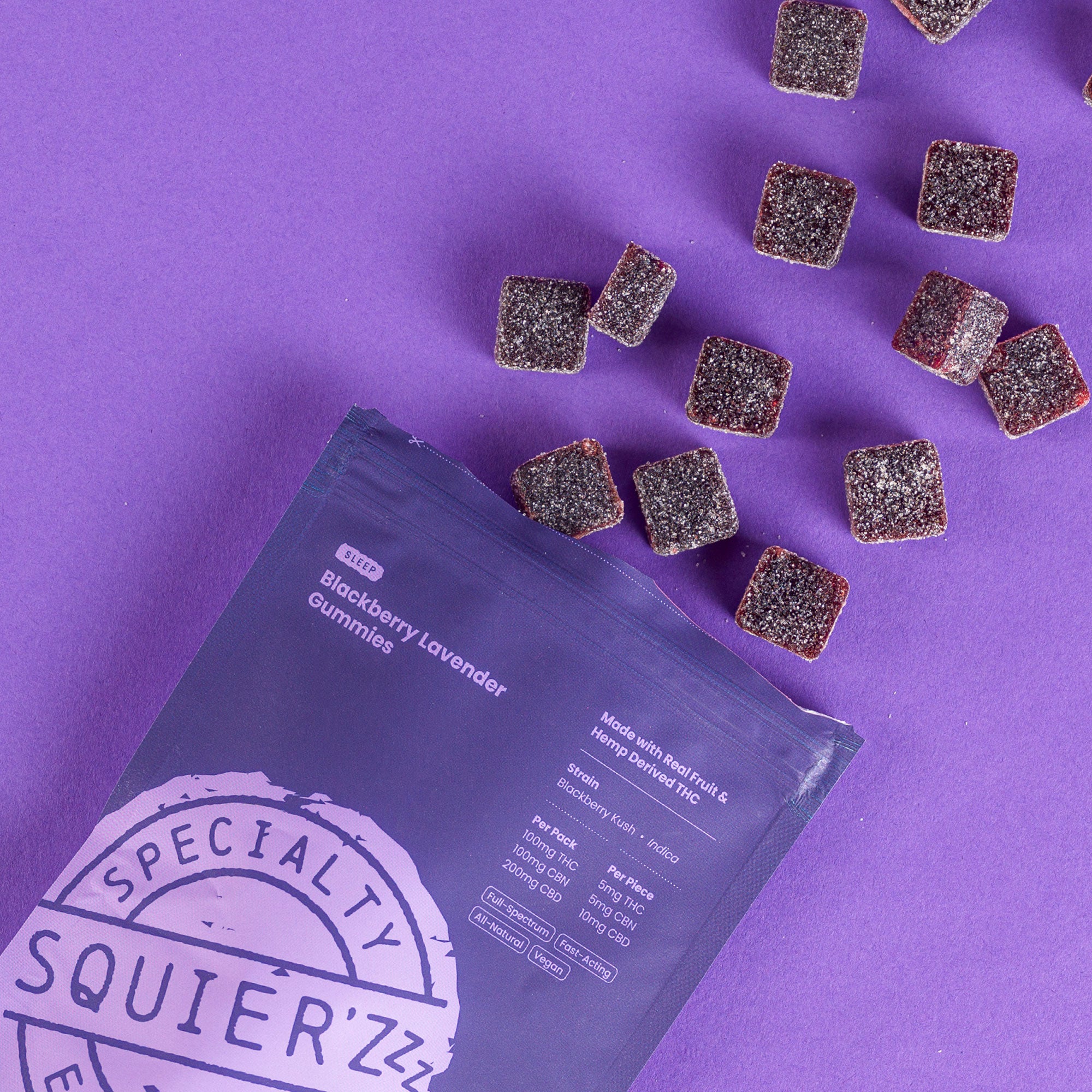 400mg Blackberry Lavender Gummies - Sleep