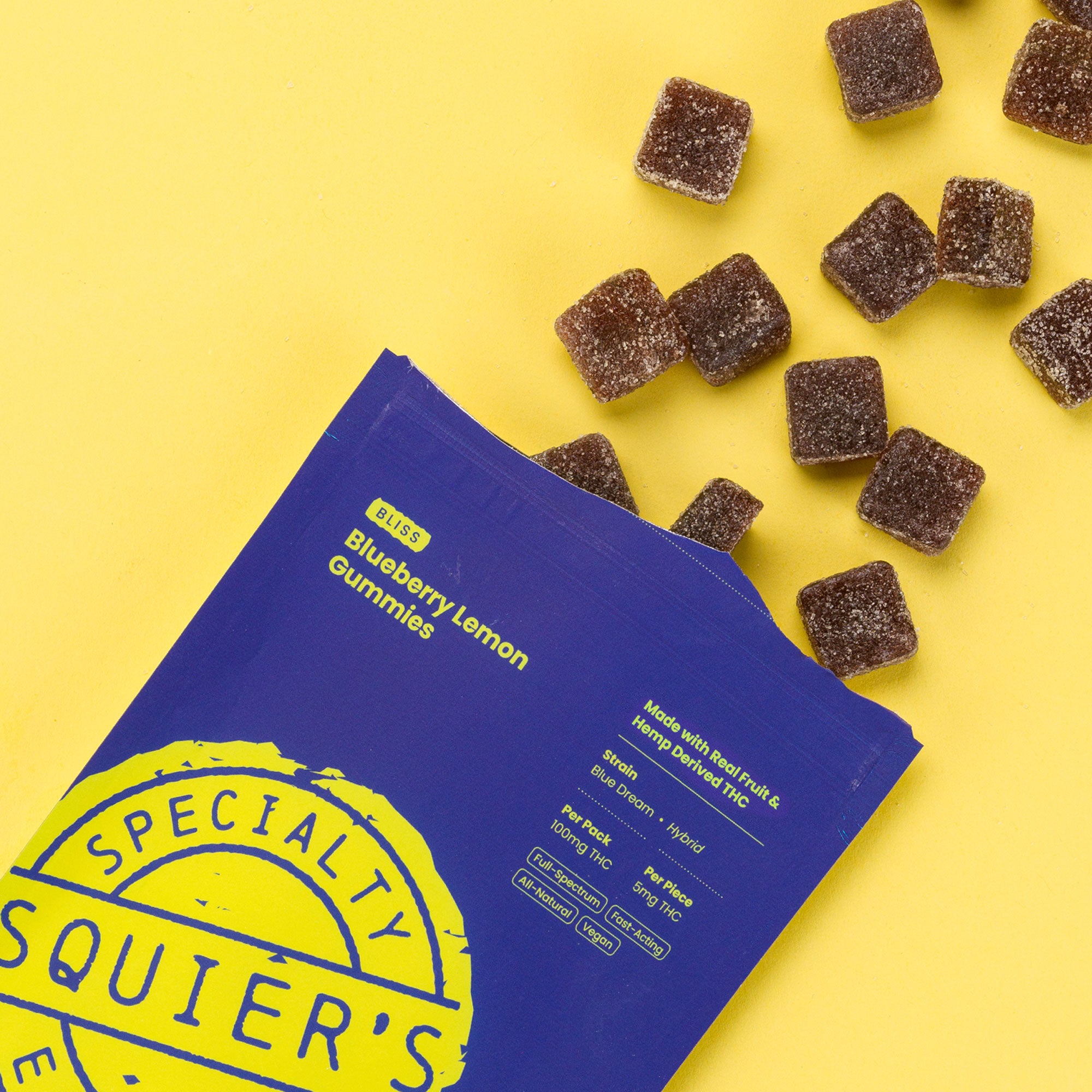 100mg Blueberry Lemon Gummies - Bliss