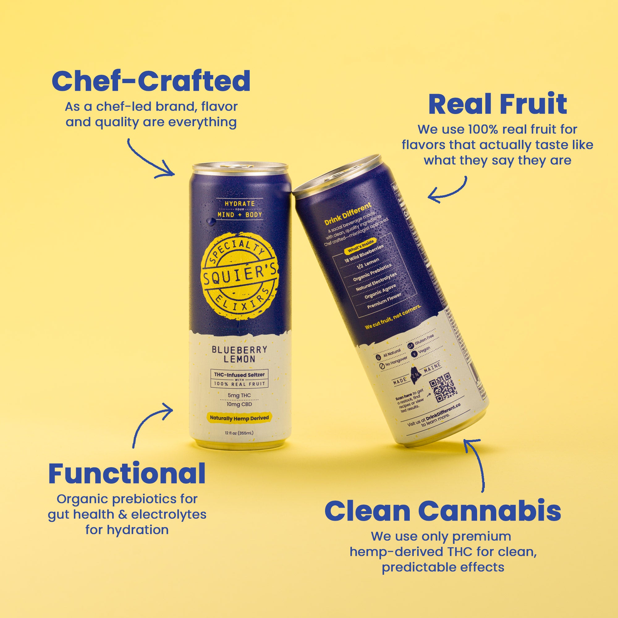 Blueberry Lemon THC Seltzer