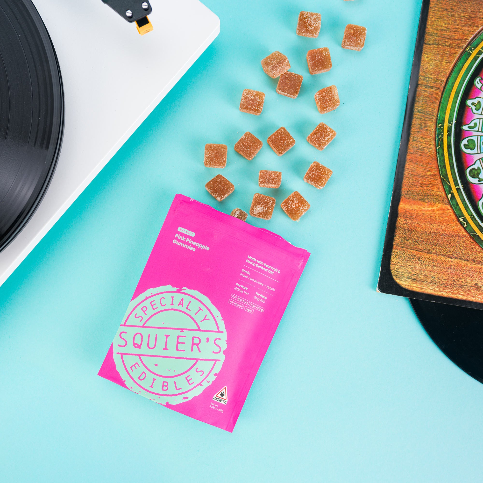 100mg BLISS Pink Pineapple Gummies