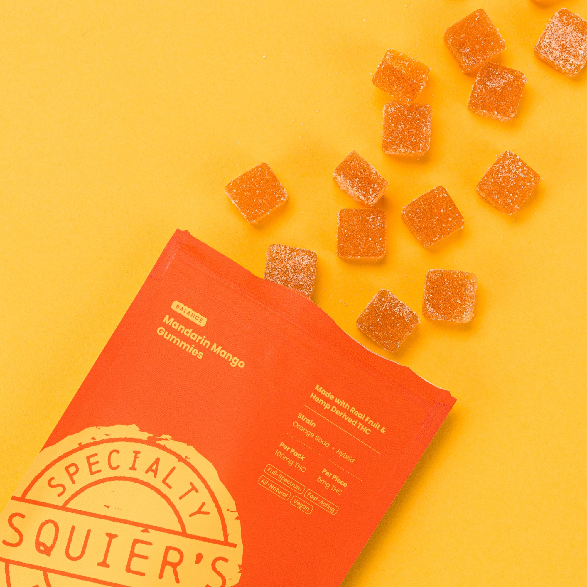 100mg Mandarin Mango Gummies - Bliss