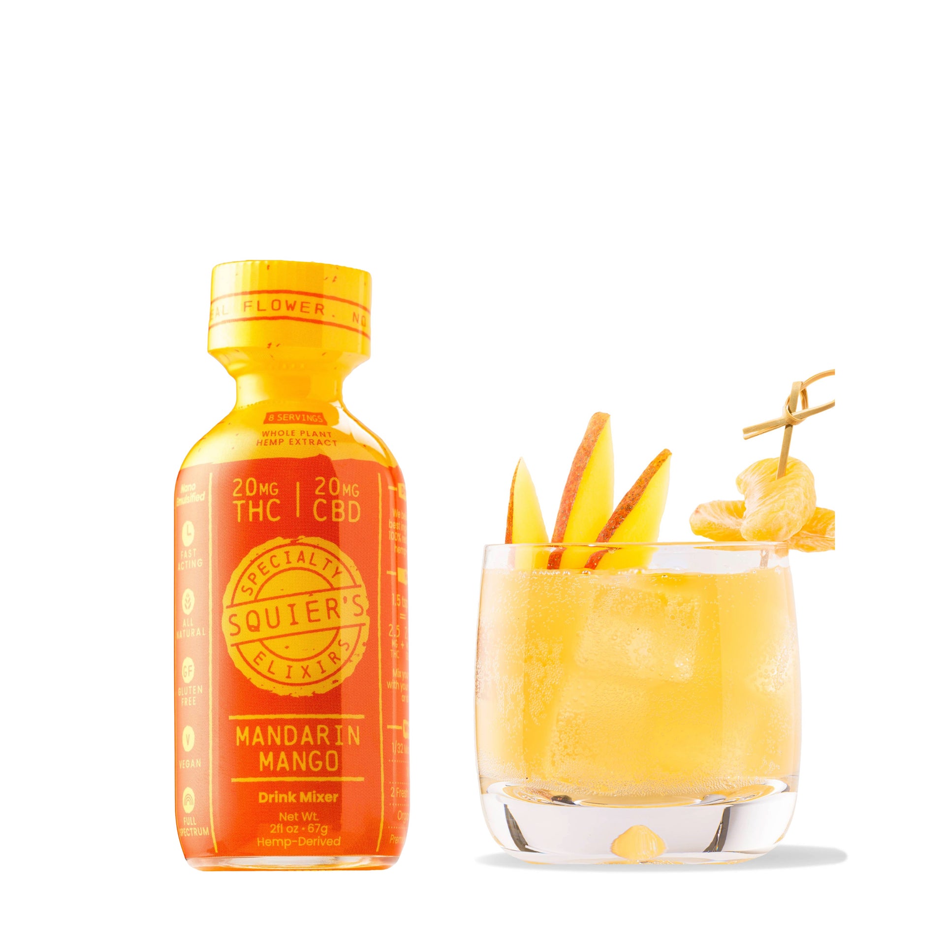 Mandarin Mango THC Mixer – Tropical Cannabis Drink Enhancer