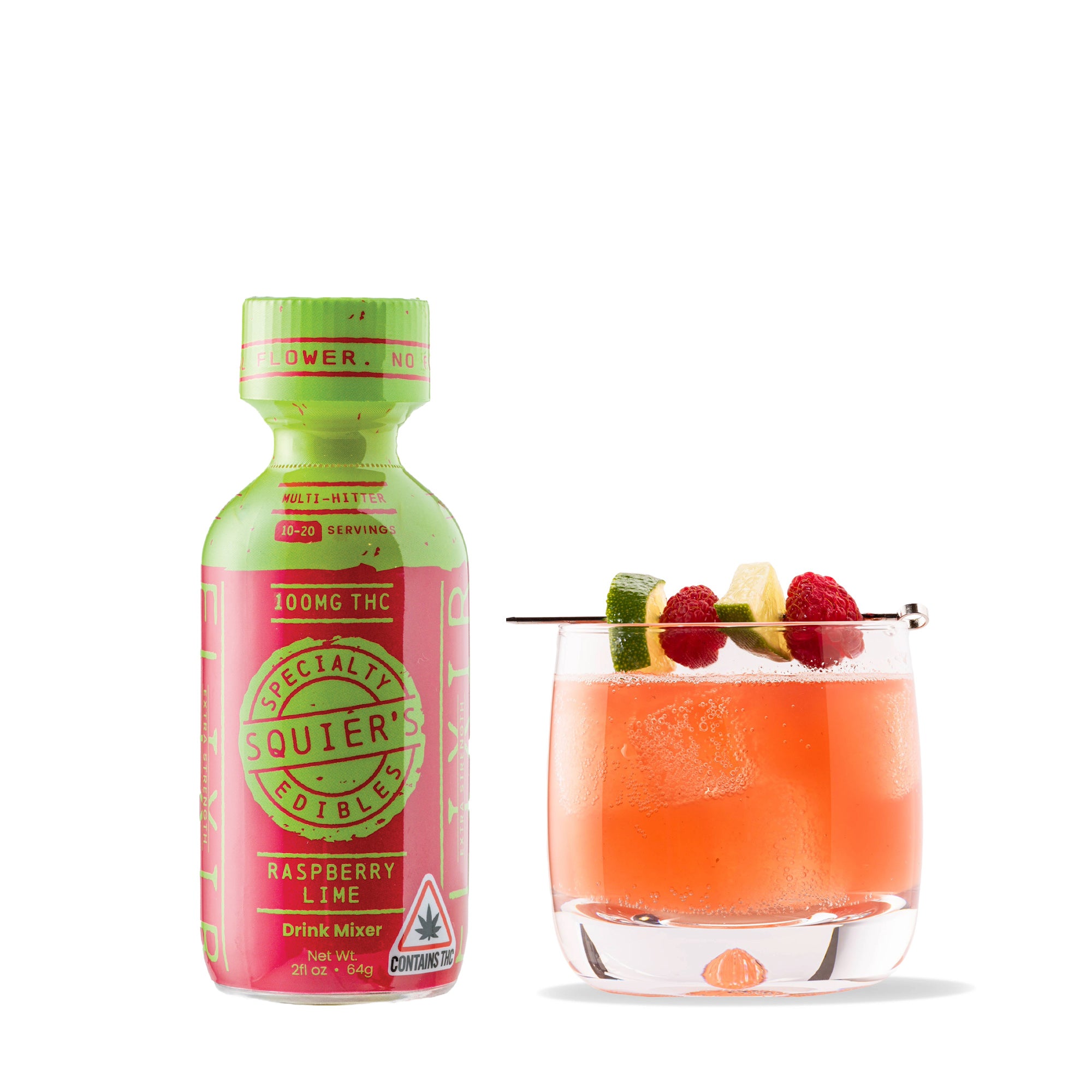 Raspberry Lime THC Drink Mixer