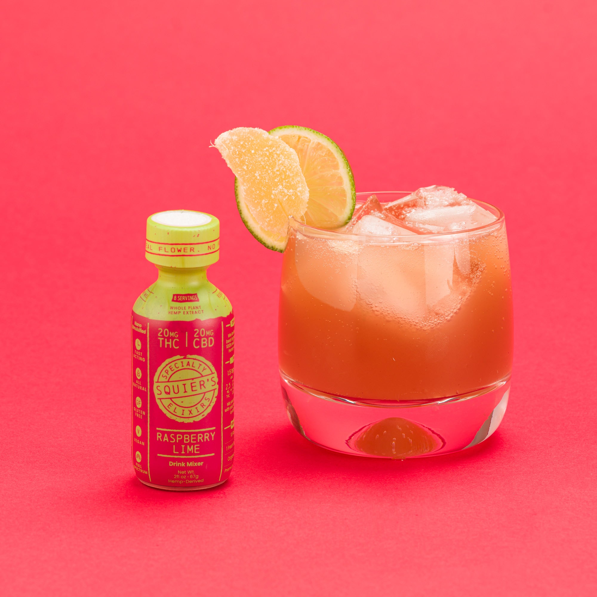 Raspberry Lime THC Drink Mixer