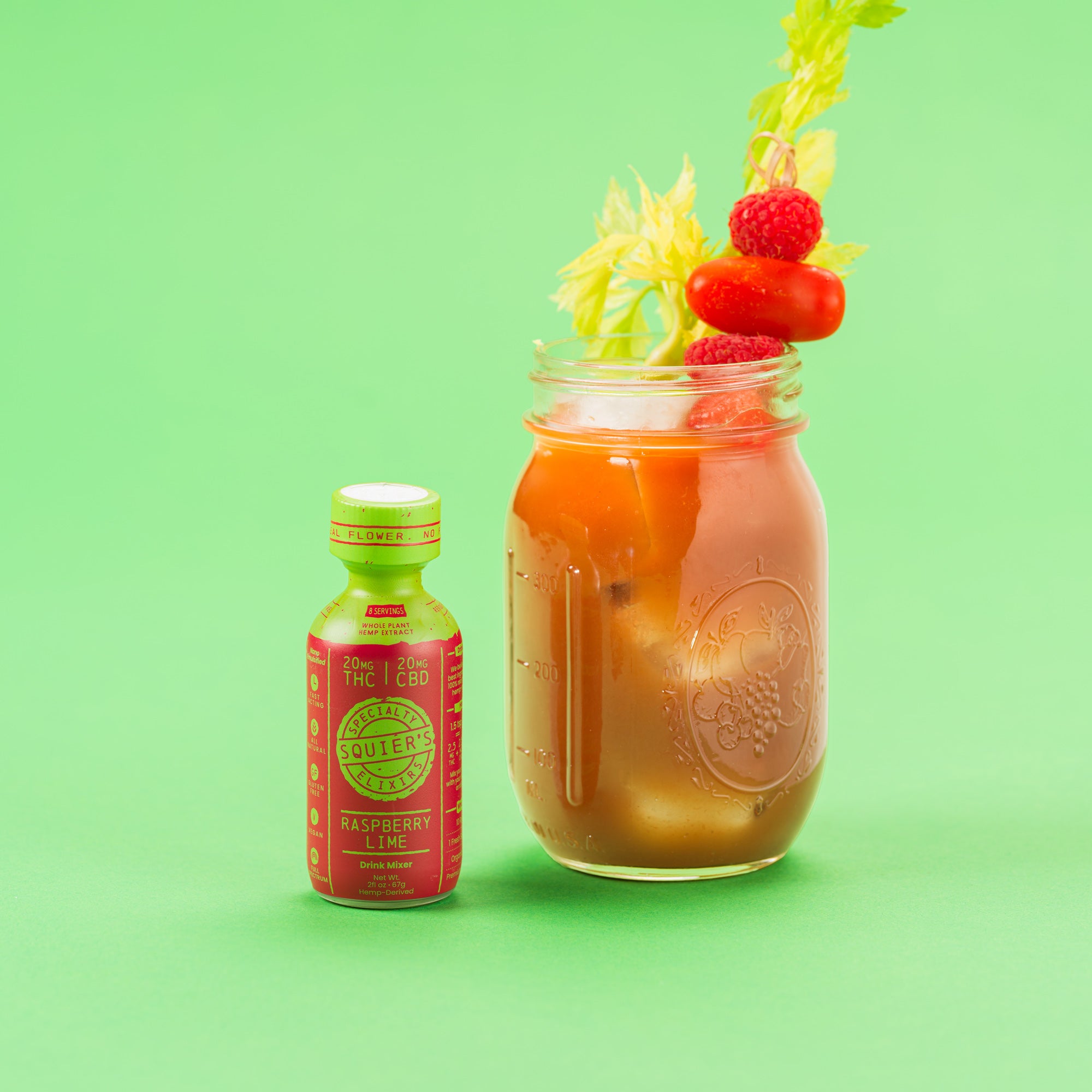 Raspberry Lime THC Drink Mixer