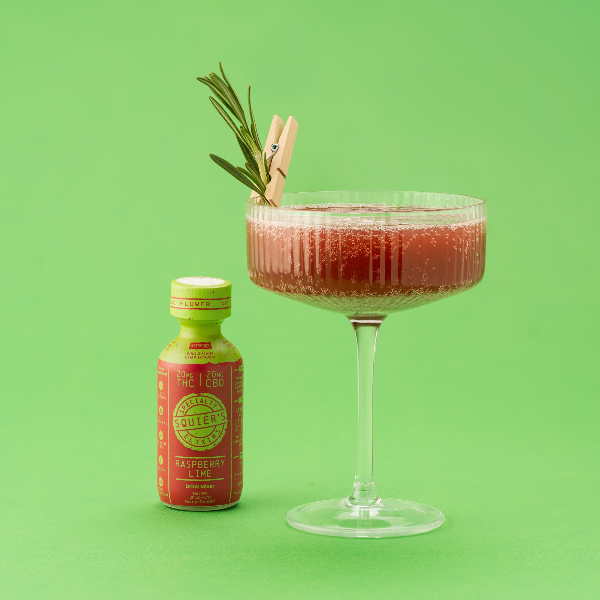 Raspberry Lime THC Drink Mixer