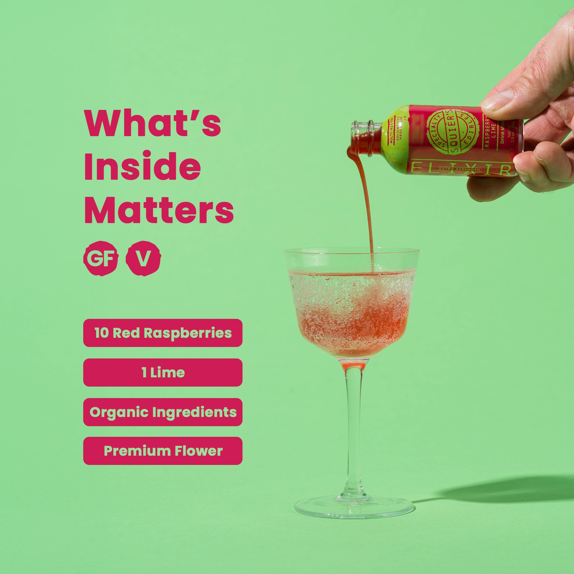 Raspberry Lime THC Drink Mixer