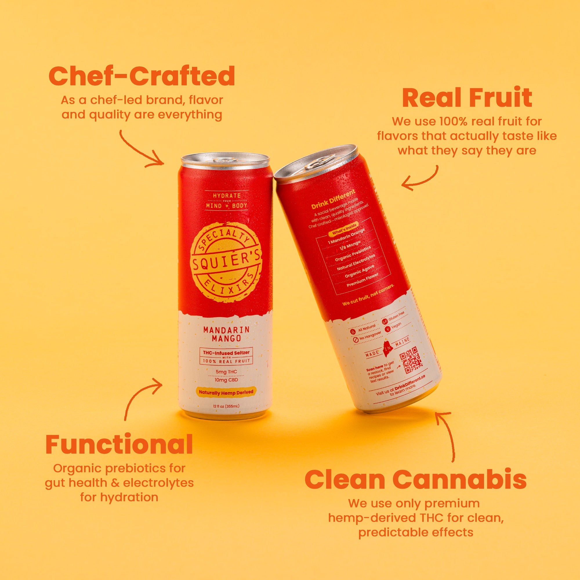 Mandarin Mango THC Seltzer
