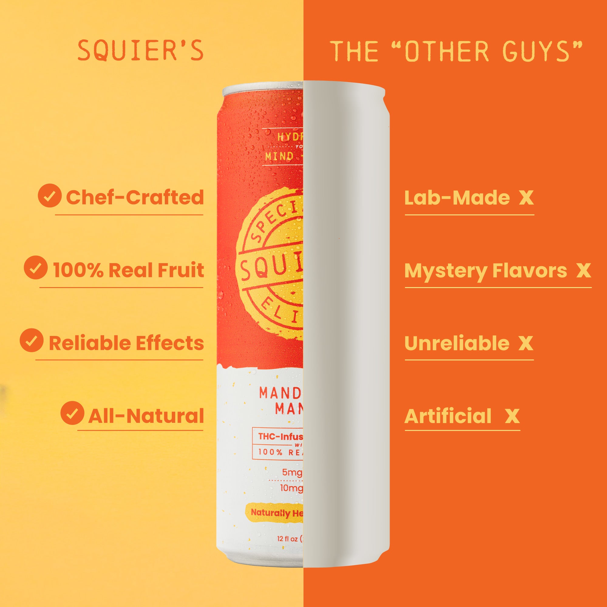 Mandarin Mango THC Seltzer