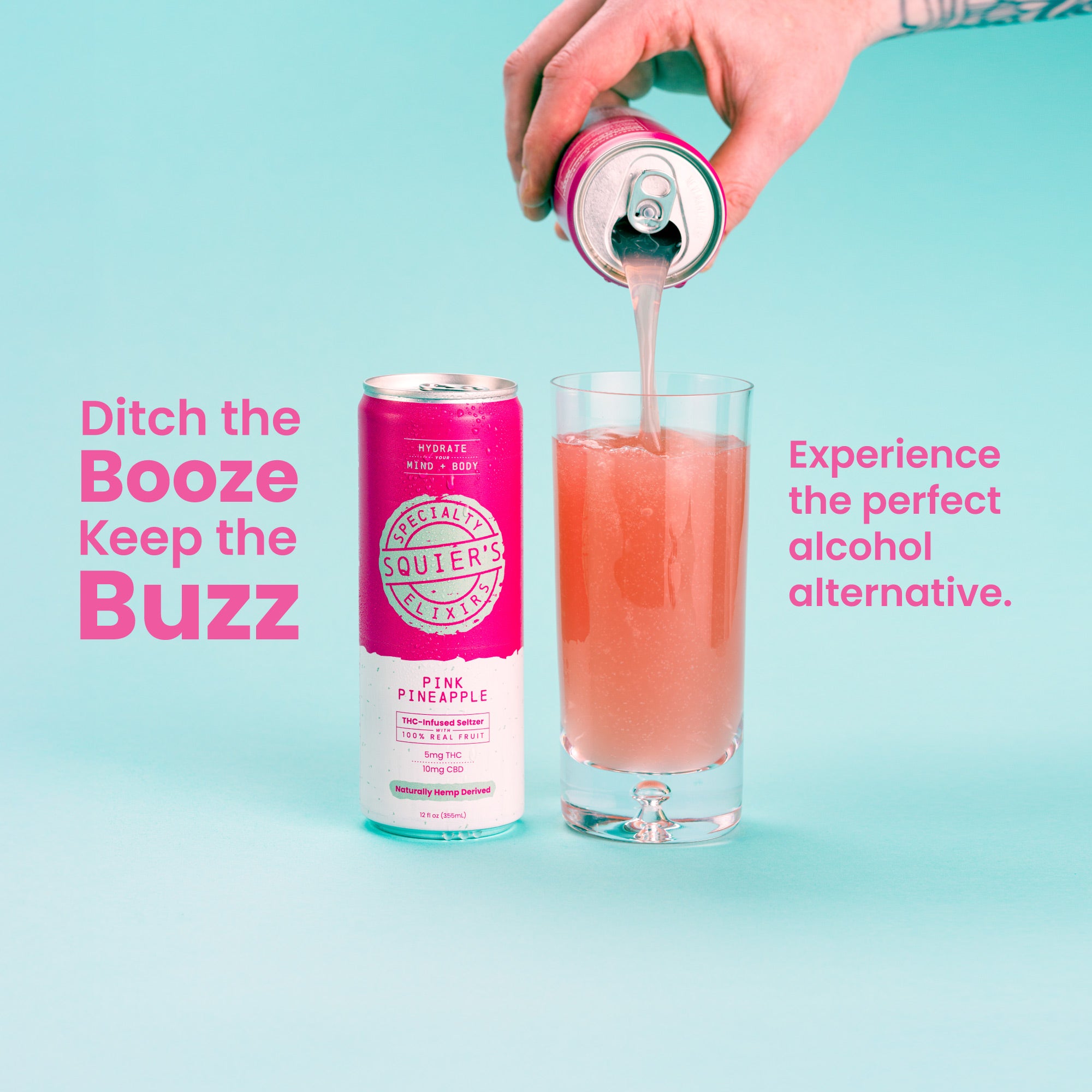 Pink Pineapple THC Seltzer