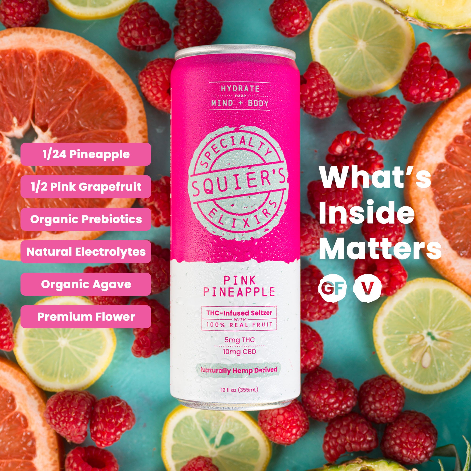 Pink Pineapple THC Seltzer