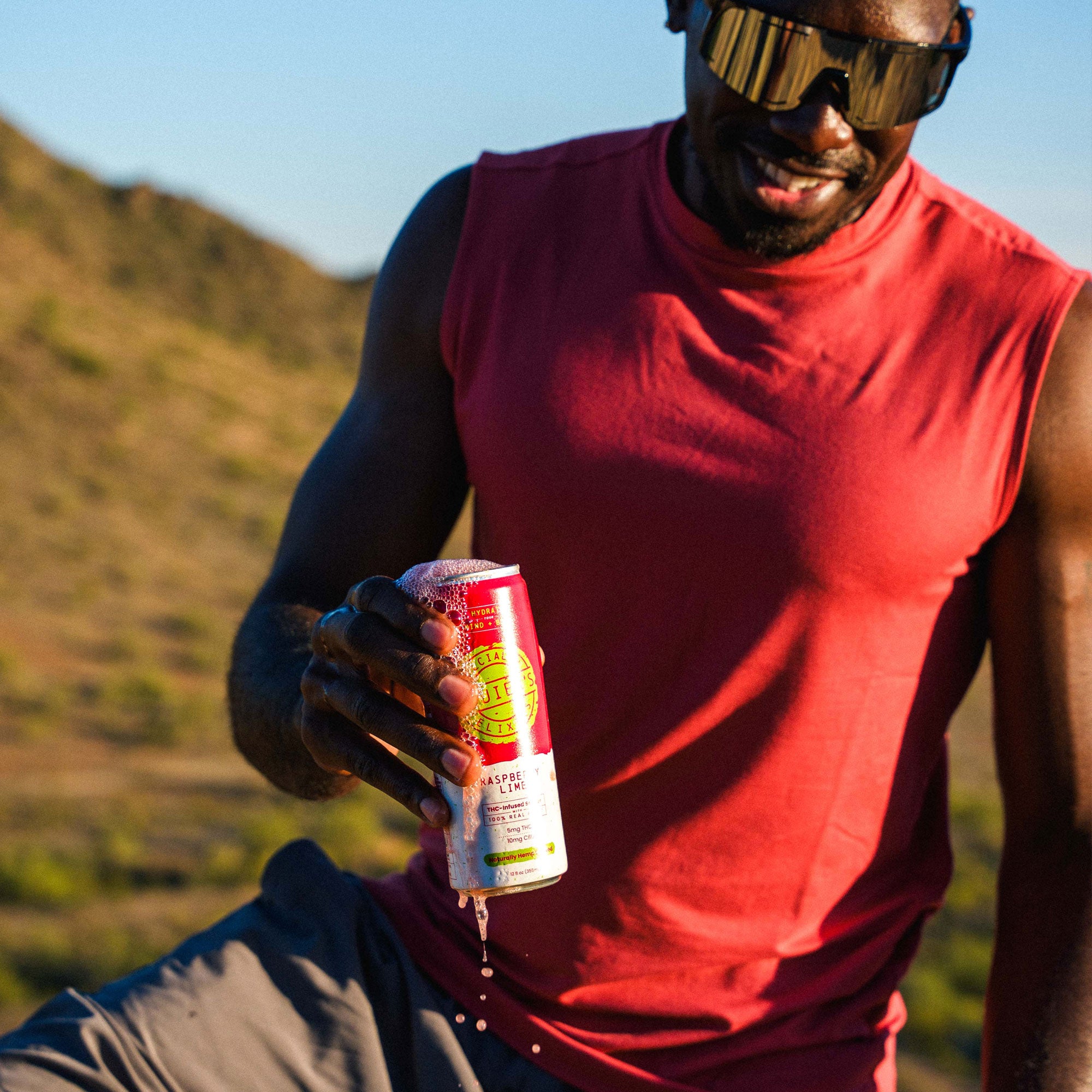 Raspberry Lime THC Seltzer