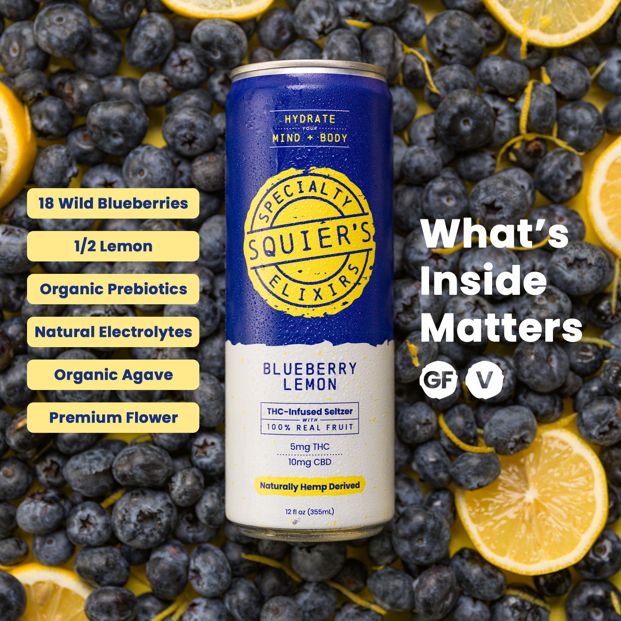 Blueberry Lemon THC Seltzer