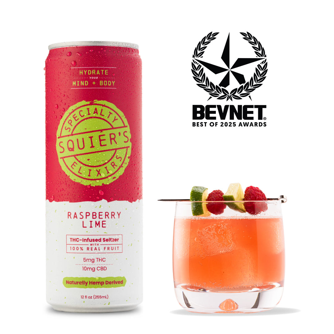 Irish Raspberry Seltzer THC Seltzers – Squier's Elixirs