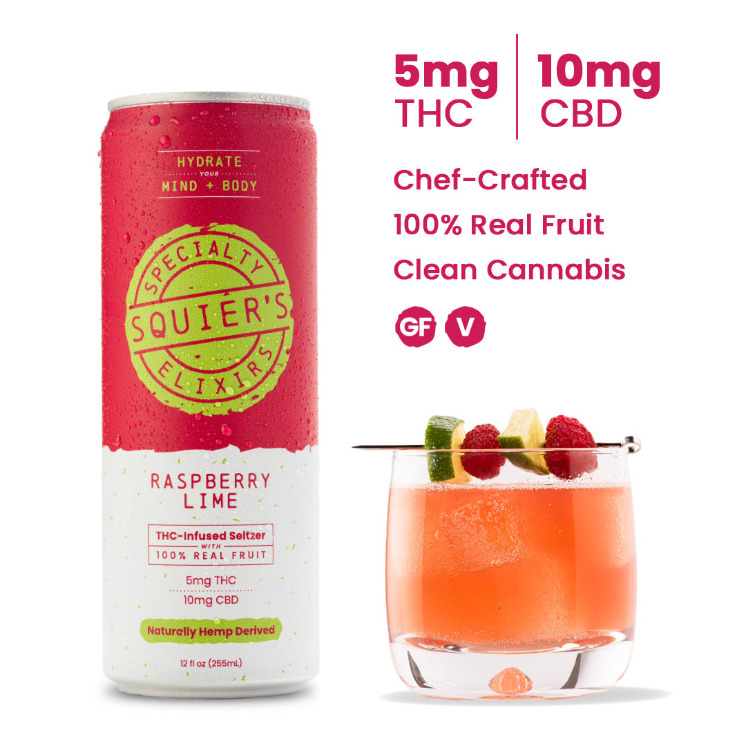 Raspberry Lime THC Seltzer