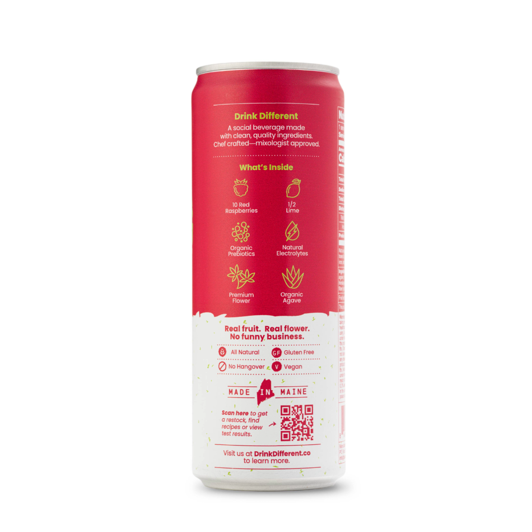 Raspberry Lime THC Seltzer